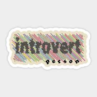 Introvert person Sticker